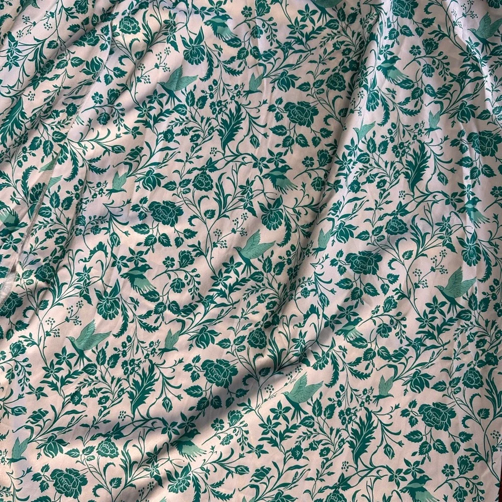 Teal Floral Cutout Maxi Dress - Women - Picture 2 of 3